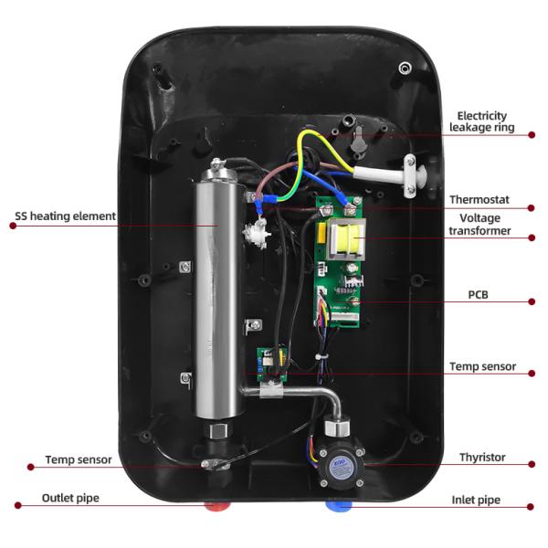 380V Instant Electric Water Heater Intelligent Tubular Water Heater OEM