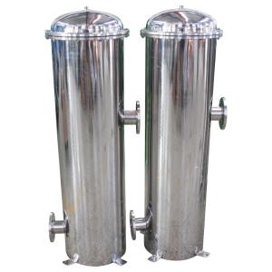 Quality 1/5/10 Micron Stainless Steel Cartridge Water Filter Housing for sale