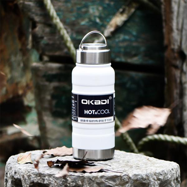 Wide Mouth Coldest Vacuum Insulated Thermal Stainless Steel Sports Bottle Bottle With Steel Steel Handle Lid