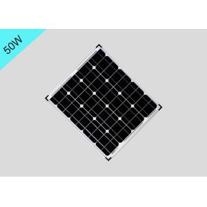 Quality Durable 50 Watt Monocrystalline Solar Panel Aluminum Frame Long Lifespan for sale