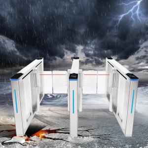 RFID DC Motor Office Security Gates Entrance Stainless Steel Anti Collision