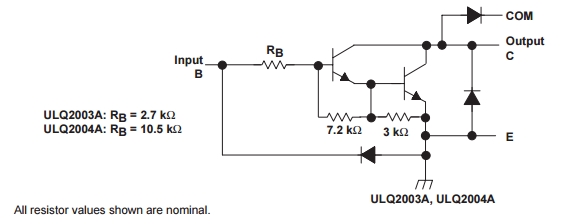 ULQ2003ATDRQ1 Electronic IC Chips HIGH-CRRENT DARLINGTON TRANSISTOR ARRAY