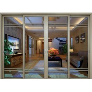 Aluminum Unitized Glazed Sliding Door Noiseless Patio Exterior