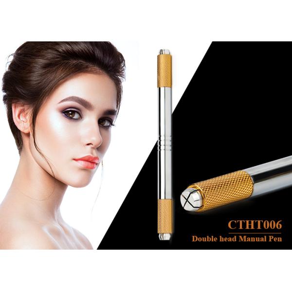 Tattoo Permanent Makeup Manual Pen Double Head Microblading