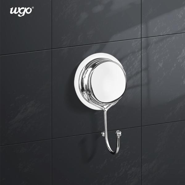 WGO Stainless Steel Suction Cup Hook , Shower Bathroom Wall Hooks
