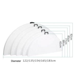 Six Foot 8 Foot Folding White Round Plastic Banquet Table For 10 Seater Outdoor