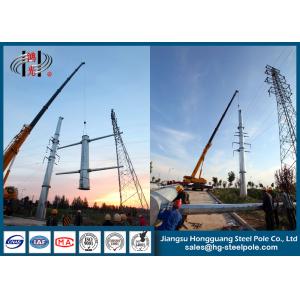 China ISO Hot Dip Galvanized Power Transmission Poles With PLS Design 13.8KV Q355 on sale