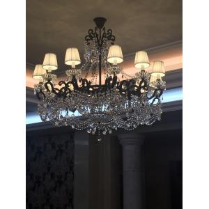 Black iron candle chandelier (WH-WI-03)
