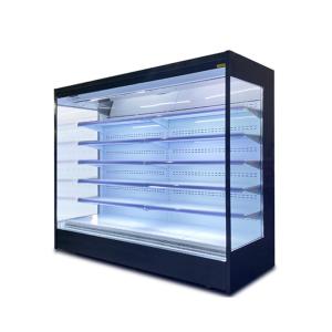 Upright Commercial Large Open Deck Chillers For Drinks Fruits