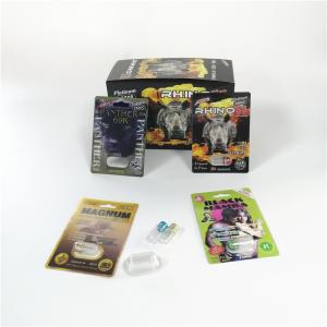 Rhino 69 3D Blister Card Packaging Male Enhancement Capsule Plastic Insert 3d
