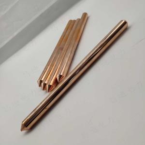 4 Feet Pure Copper Solid Earthing Rod Electroplated 4ft