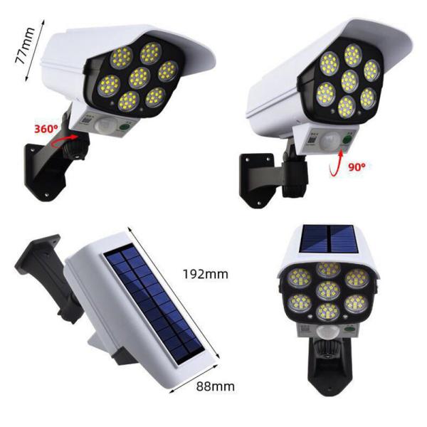 Solar Battery Powered Wirefree Waterproof, Wireless System Outdoor Security Camera