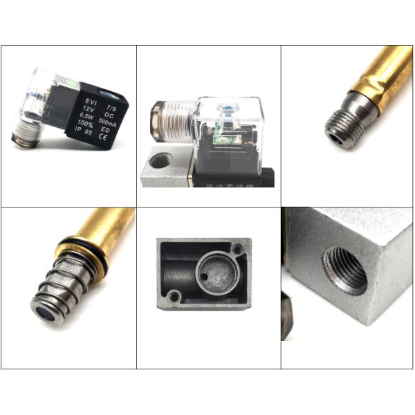 1/4" 2V025-08 Airtac Type Fluid Control Pneumatic Solenoid Valve 2/2 Way Direct Acting NC