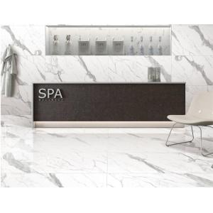 Quality White Carrara Porcelain Tile 45x90cm Full Body Polished for sale