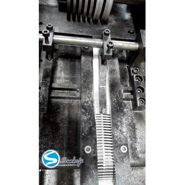 Buy Serrated 1.5mm-2mm Tube Thickness Aluminum Fin Forming Machine Fin Height 5-8mm at wholesale prices