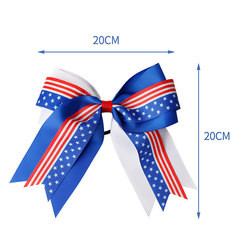 Ribbon diy custom wholesale American National Day bow hair accessories
