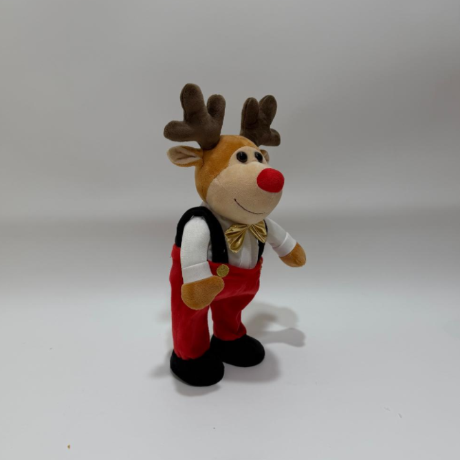 Singing & Dancing Christmas Santa And Deer