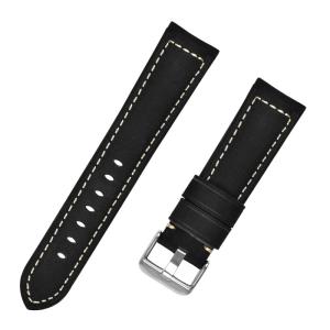 22mm 2 Piece Leather Buckle Strap OEM ODM Available