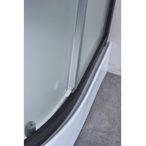 900x900x2150mm Quadrant Shower Enclosure Black 5mm