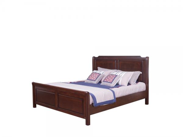 Rubber Wood bedroom Furniture good quality Headboard Bunk bed 1.8 /1.5 M with Cloth cabinet for leisure hotel interior