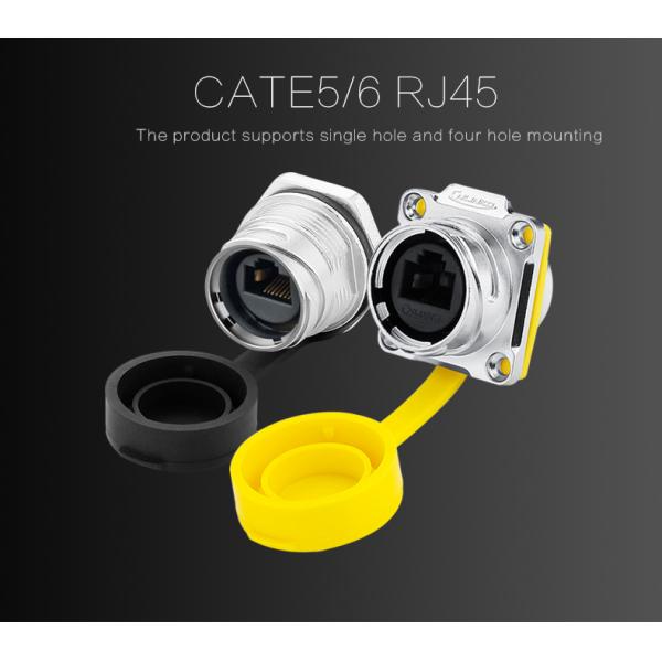 Cnlinko CE/CCC Approval Metal Circular Ethernet Rj45 Industrial Connectors Outdoor Waterproof Rj45 Female Connector