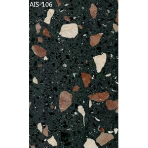 Quality Zero Resin Terrazzo Floor Tiles Inorganic Stone Enviroment Friendly Customized Color for sale