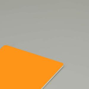 HDPE Orange Fire Rated Aluminum Composite Panel B1 Grade Fireproof External