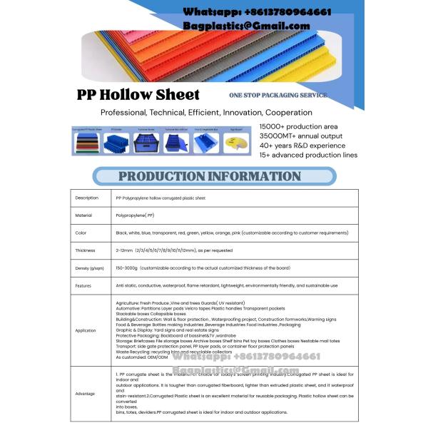 Manufacturers Anti Static PP Hollow Plate Turnover Box Foldable Carton Type Corrugated Poly Packaging Storage Box 5mm Thick PP Plastic Moving Boxes