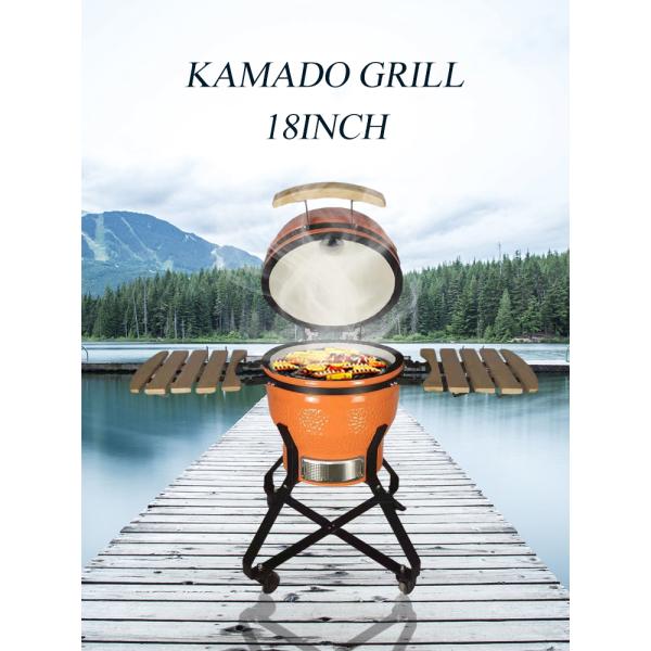 KIMSTONE 18 Inch Comercial Camping Bbq Grill Griller Expert Grill Kamado Bbq Charcoal Grill Buy Pizza Oven Price Rib Rack