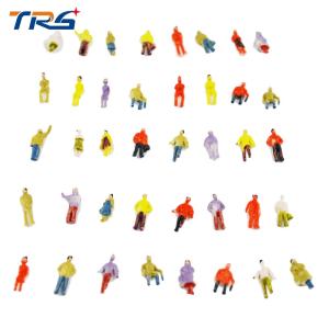 Quality 1:100 scale ABS plastic model painted figures model people 2cm for model building materias for sale