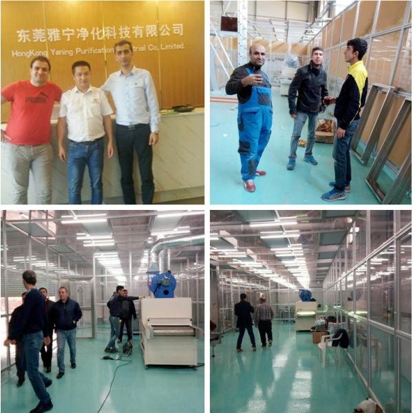High Efficiency ISO 6 Cleanroom , Softwall Clean Room For Vacuum Coating Industry