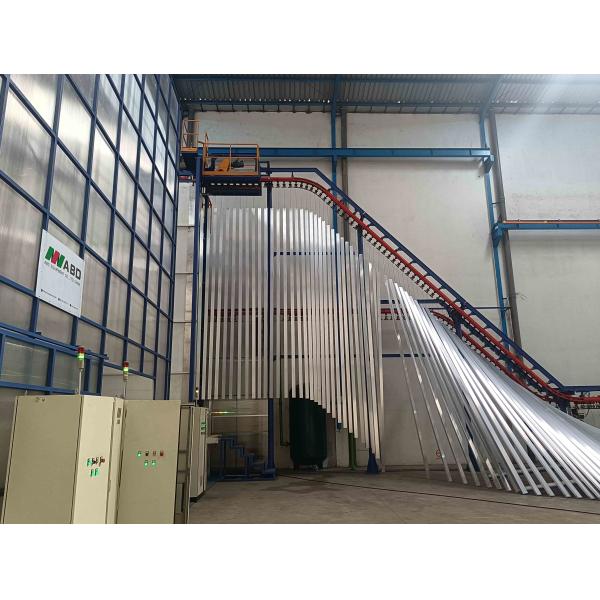 ABDFirst-class PP Spraying Booth 380V Vertical Powder Coating Line Of Aluminium