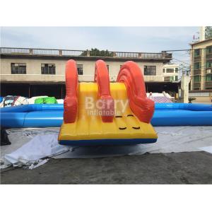 Rectangle Shape Inflatable Pool With Small Slide For Water Ball Or Paddle Boats