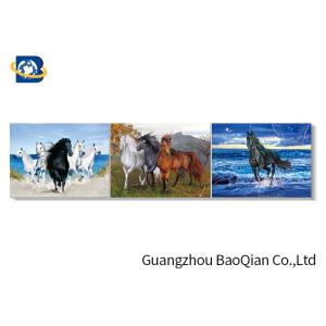 Horse Stock Free Sample Poster With MDP Frame , Pet Lenticular 3d Pictures For