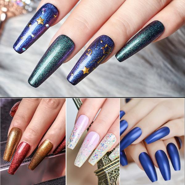 XXL Extra Long Square False Nail Tips C Curved Straight Nails Manicure Acrylic False Nails Art Decoration Tools