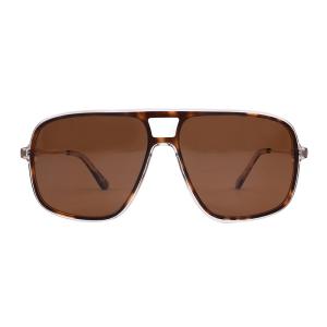 145mm Aviator Gradient Sunglasses , Uv400 Protection Acetate And Metal