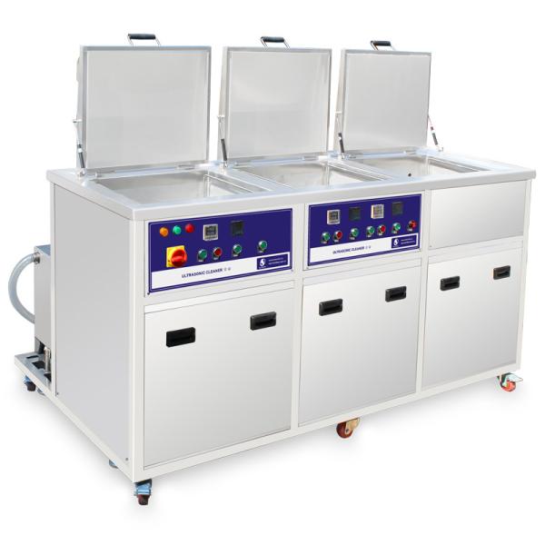 Buy Three Tanks Powerful Heated Ultrasonic Cleaners Precise Parts Steel , Titanium And Aluminum Components at wholesale prices