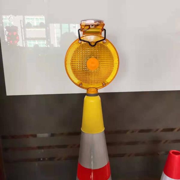 185mm Garage Temporary Traffic Warning Light Intelligent Concrete Traffic Barriers