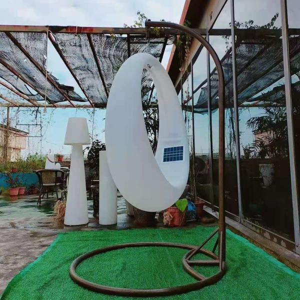 Event Decor Glowing Plastic Led Patio Swing Light Outdoor Furniture