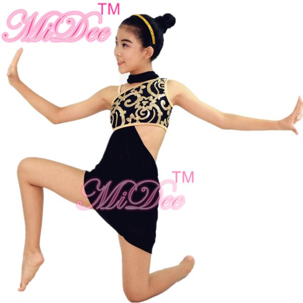 Fancy Floral Sequin Bodice Dress , Diagonal Neckline Waist Cut Out Side Dress