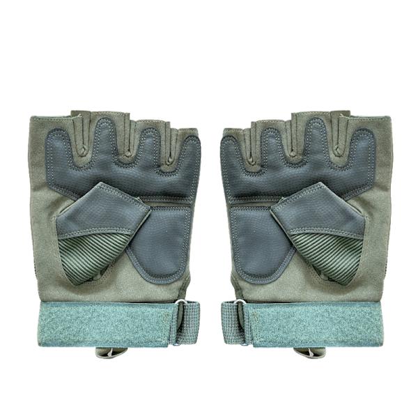 Protection Safety Training Gloves Green Half Finger Customized for Ultimate Protection