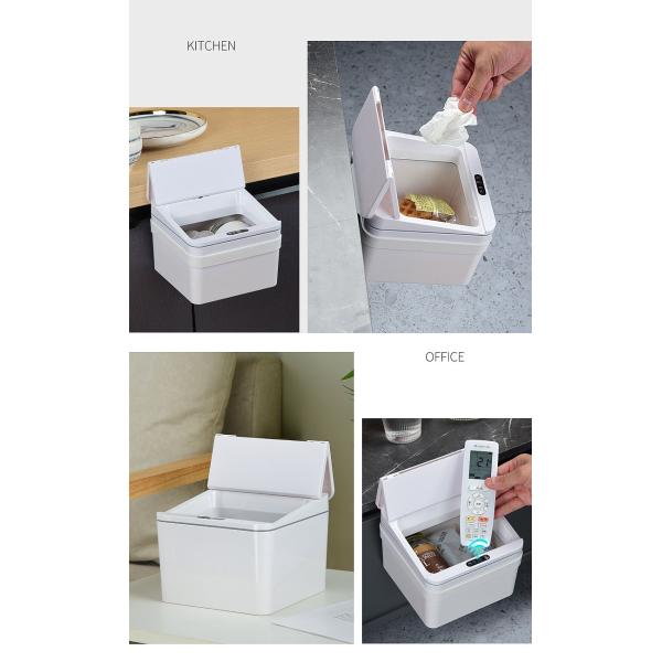 Household Smart Touchless Motion Sensor Trash Can Public Area Intelligent Garbage Bin Self Sealing Bin