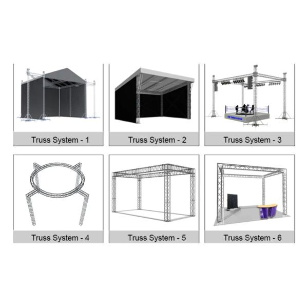 Cheap Silver, Aluminum Or Customized Lighting Aluminum Stage Truss System For Event