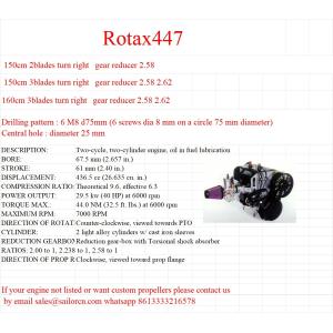 Rotax 447 503 582 Carbon propeller custom for ultralight aircraft carbon fiber