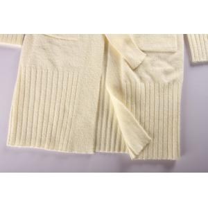 Ladies Cream Longline Belted Cardigans S M L XL