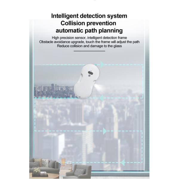 Xiaomi Hobot Ultrasonic Water Spray Window Cleaning Robot 80W Power 2800Pa Suction