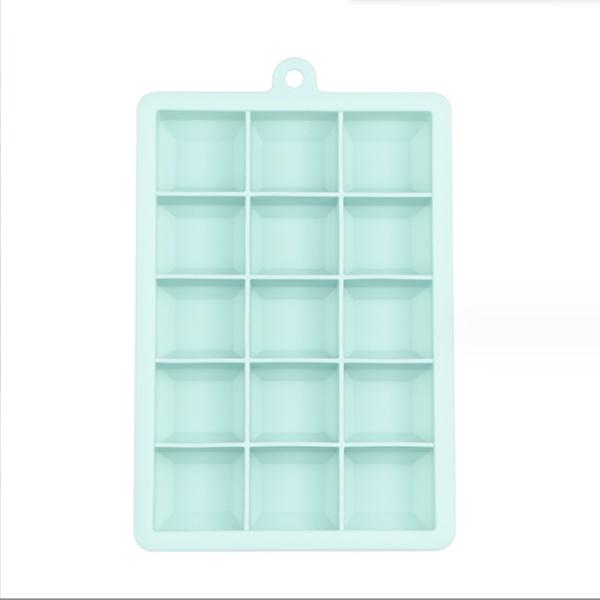 Ice Cream Makers Easy Release 15 Cavity 24 Cavity Silicone Ice Cube Trays with Lids