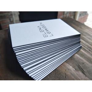 Premium Letterpress Painted Edge Business Cards , Construction Business Cards