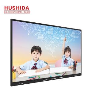 HUSHIDA 65 inch capacitive touch screen 4mm tempered glass interactive