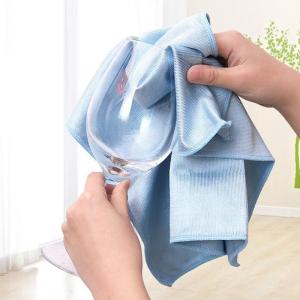 Quality Window And Cup Microfiber Cleaning Towel Custom Kitchen Cleaning Rags for sale